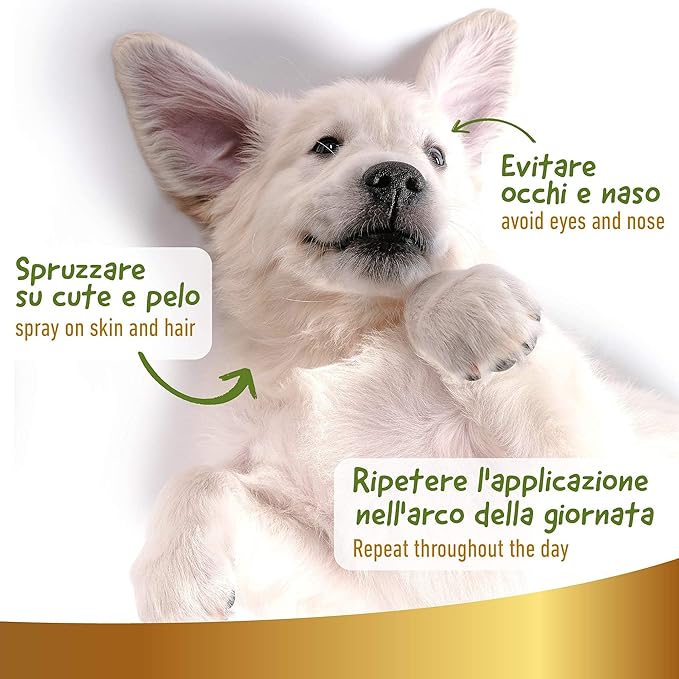 Linea 101 - Spray Protezione Solare per Cani Cute e Mantello 250ml