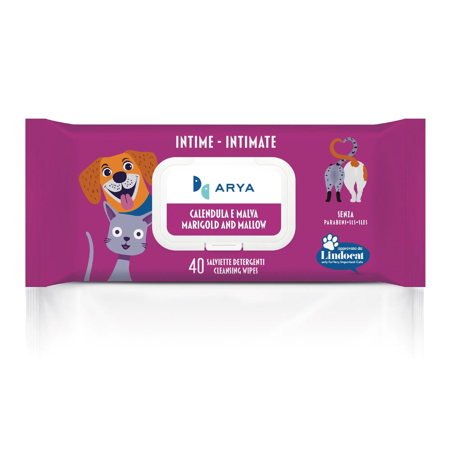 salviettine umidificate per cani e gatti, salviettine igieniche per animali, salviettine delicate per cani, salviettine profumate per gatti, salviettine Arya pet care, igiene quotidiana animali domestici, pulizia cane e gatto, salviettine per zampe cane, salviettine per pelo gatto