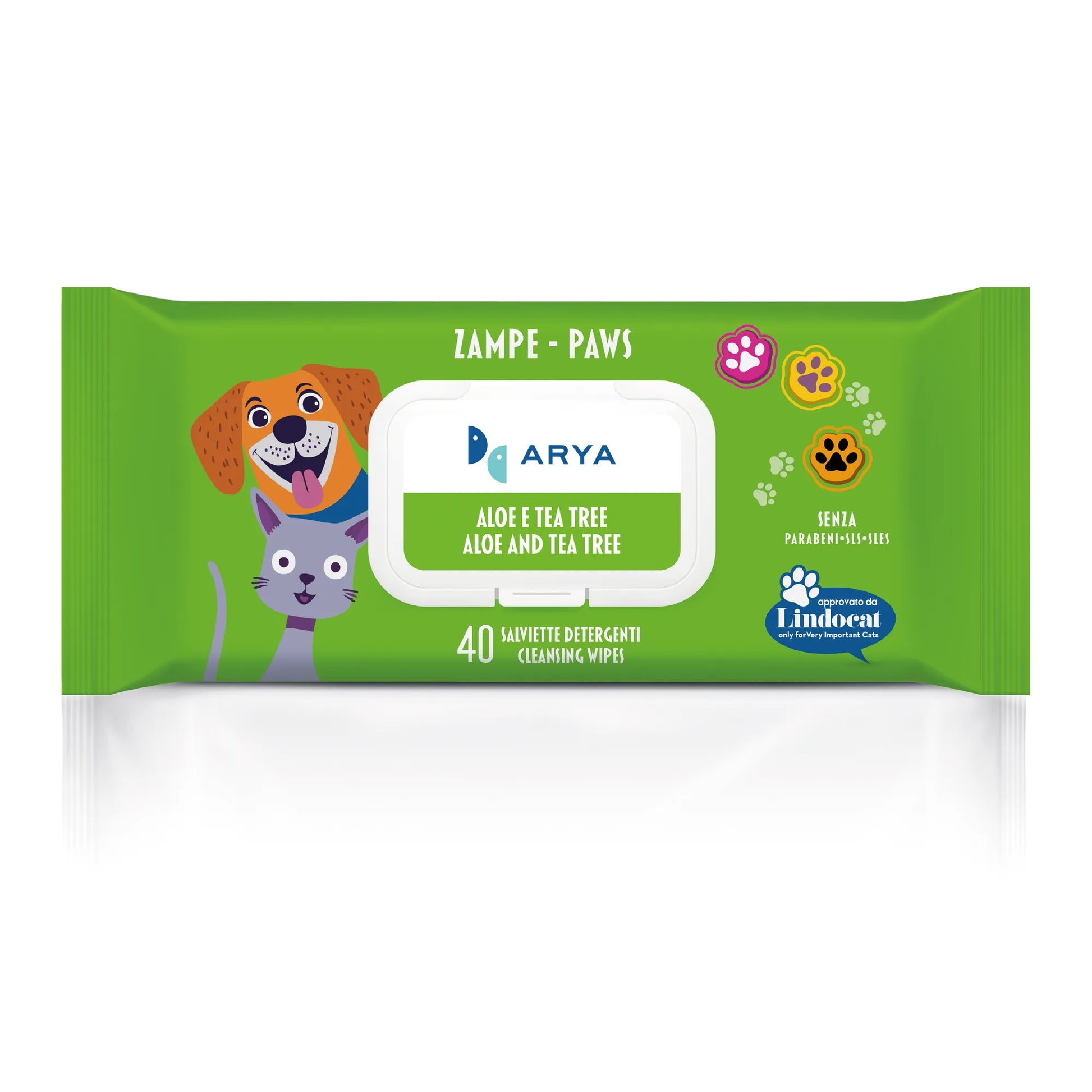 salviettine umidificate per cani e gatti, salviettine igieniche per animali, salviettine delicate per cani, salviettine profumate per gatti, salviettine Arya pet care, igiene quotidiana animali domestici, pulizia cane e gatto, salviettine per zampe cane, salviettine per pelo gatto