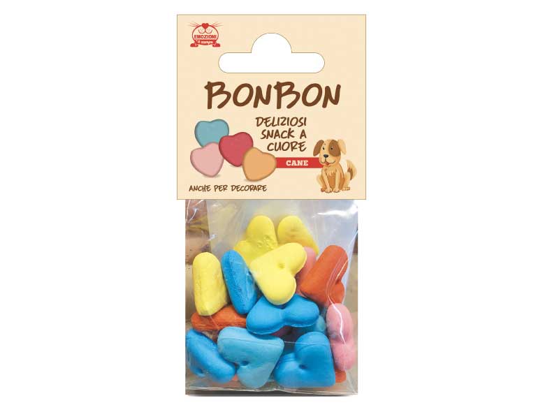 Bon Bon Biscotti a forma di Cuoricino per Cani San Valentino - Emozioni a 4 Zampe