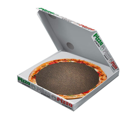 Croci - Tiragraffi Doppio a forma di Cartone per la Pizza Love Pizza Tiragraffi per Gatti