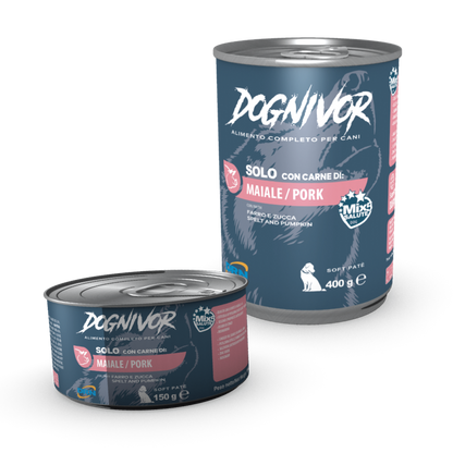 Dognivor - Alimento Umido Monoproteico in Morbido Patè per Cani Adulti DRN