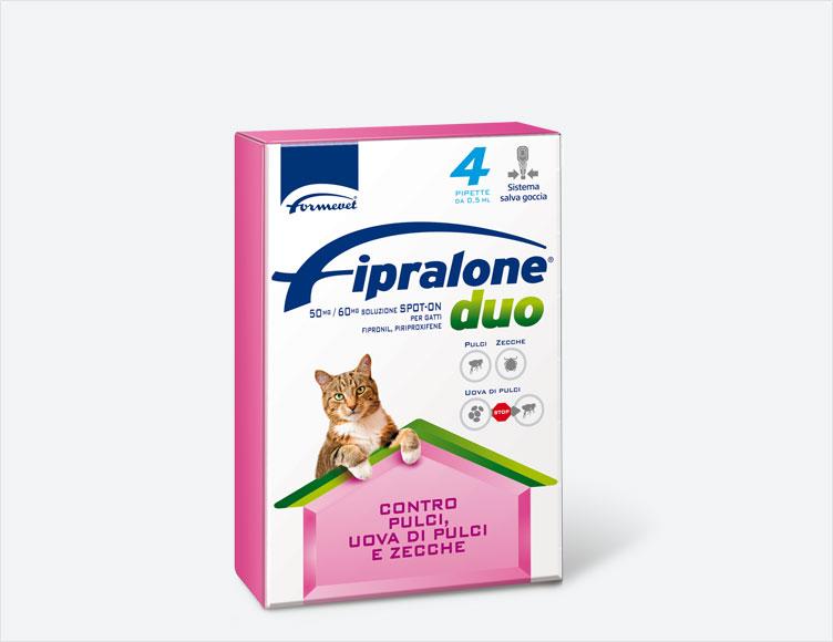 Formevet - Antiparassitario Spot On per Gatti Fipralone Duo 4 Pipette