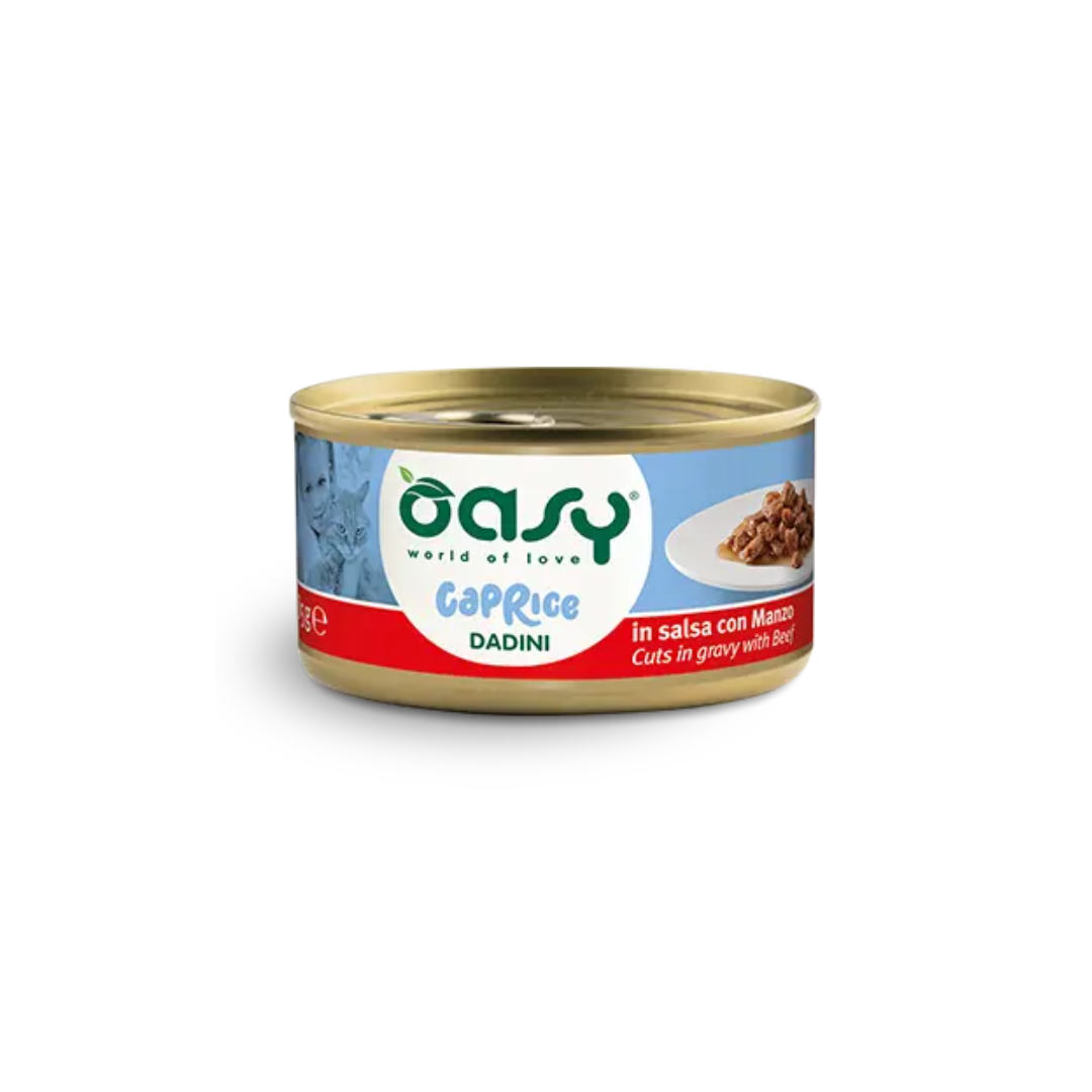 Oasy - Caprice Dadini in Salsa Umido per Gatti Adulti 85g