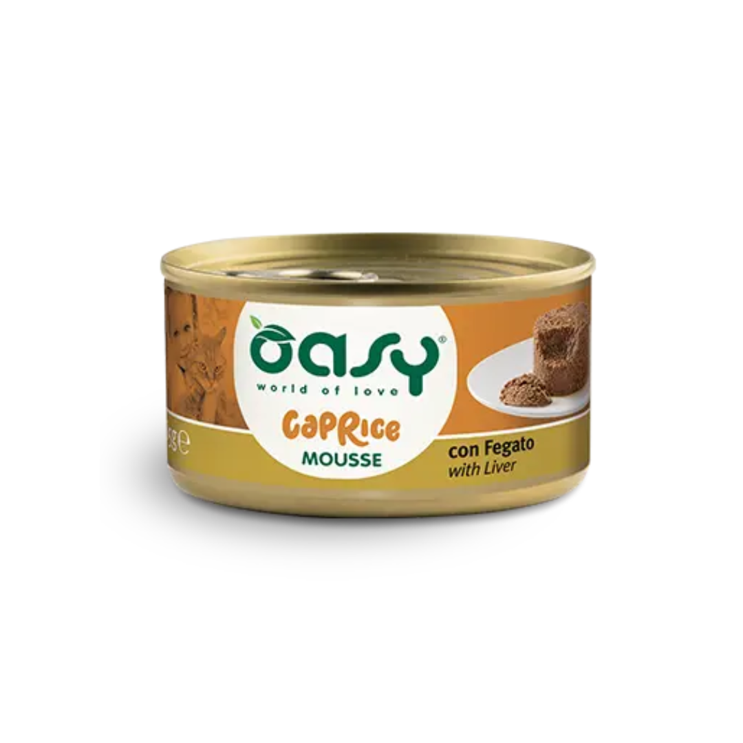 Oasy - Caprice Mousse Senza Cereali Umido per Gatti Adulti Grain Free 85g