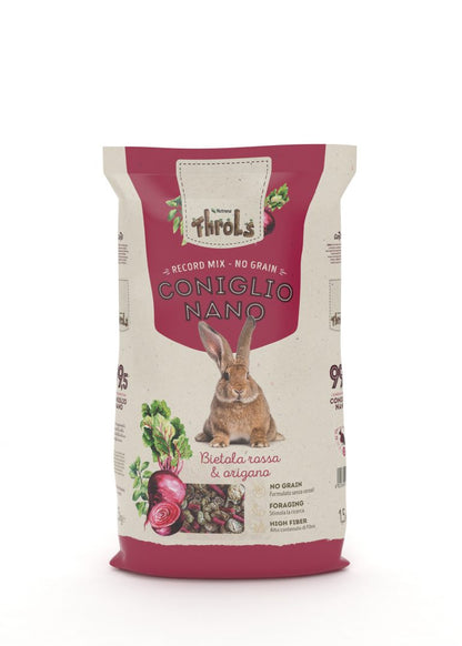 Throls - Mangime Super Premium Senza Cereali per Conigli Nani 99.5