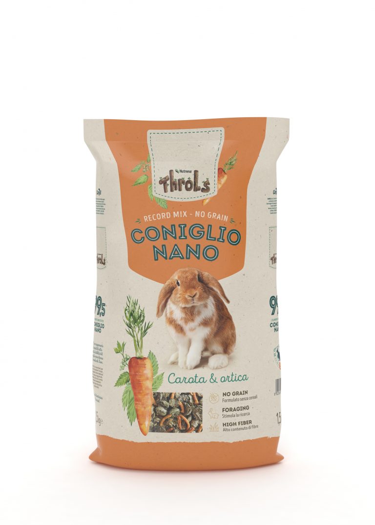 Throls - Mangime Super Premium Senza Cereali per Conigli Nani 99.5