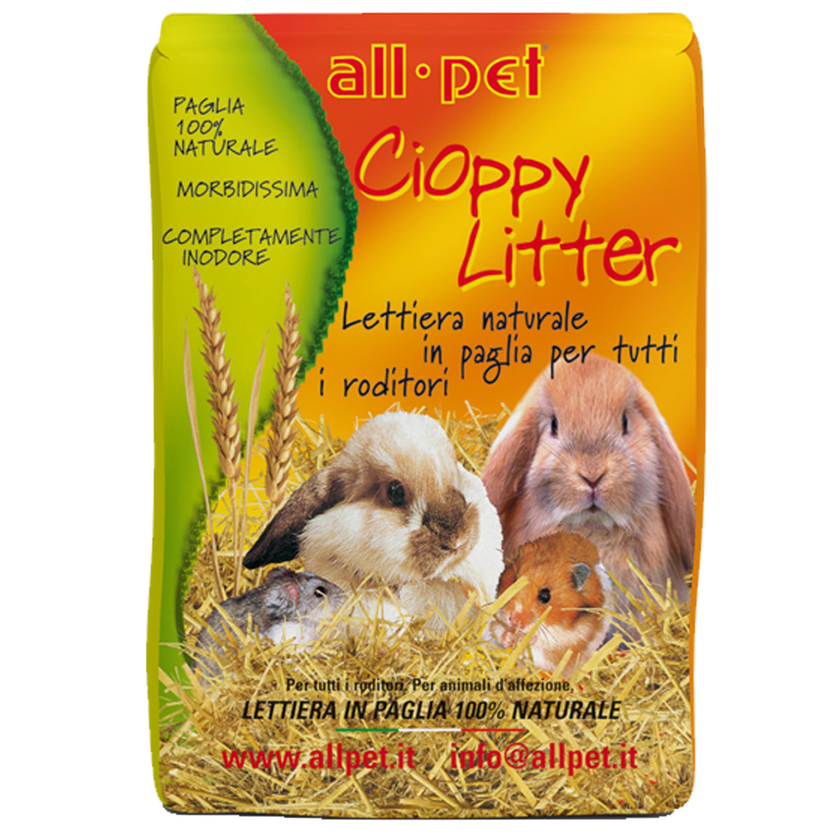 All Pet - Paglia Naturale per Roditori Cioppy Litter 1Kg