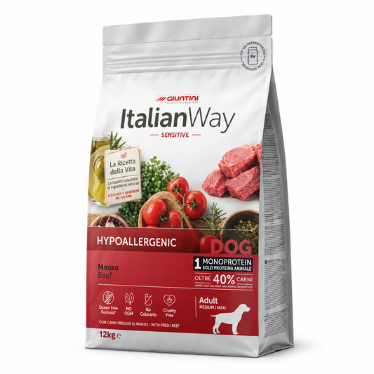 crocchette monoproteiche cane, crocchette ipoallergeniche cane, crocchette monoproteiche manzo, ItalianWay Sensitive Manzo, ItalianWay Manzo Monoproteico Medium, crocchette cane taglia media, crocchette cane Medium, crocchette manzo cane adulto, crocchette monoproteiche cane adulto, alimento monoproteico cane, crocchette ItalianWay Medium, crocchette manzo per cani adulti, crocchette per cani di taglia media