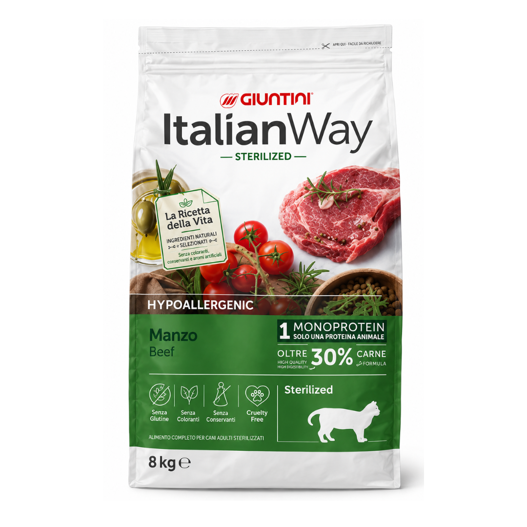 crocchette monoproteiche gatto, crocchette gatto monoproteiche agnello, ItalianWay Agnello Monoproteico, ItalianWay gatto sterilizzato, crocchette gatto sterilizzato, crocchette agnello gatto, alimento monoproteico gatto sterilizzato, crocchette per gatti sterilizzati, crocchette gatto mantenimento peso, crocchette gatto con Taurina Carnitina Metionina, crocchette agnello gatto sterilizzato