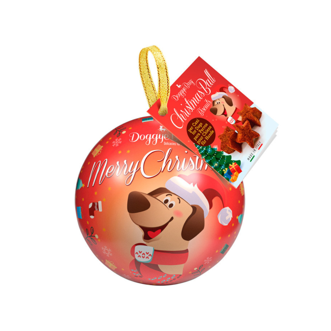 Doggye Bag Christmas Ball, biscotti natalizi per cani, dolcetti di Natale cane, biscotti artigianali per cani, regalo Natale cani, dolcetti di Natale per cani, biscotti per cani, biscotti per cane