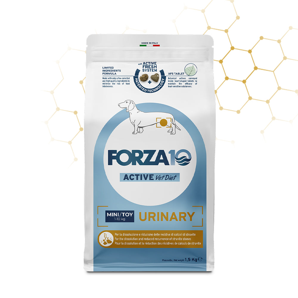 crocchette urinary cane, Forza10 urinary mini toy, alimenti per cani con problemi urinari, cibo secco cane tratto urinario, dieta veterinaria cane urinary, crocchette per cani mini problemi urinari, cibo per cani con calcoli urinari, mangime funzionale urinary cane