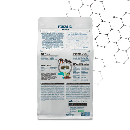 Forza 10 Joint Care Mini Toy Adult, crocchette articolazioni cane, alimento cane supporto articolare, crocchette cane piccola taglia, alimento monoproteico pesce cane, crocchette ipoallergeniche cane, cibo cane con glucosamina, crocchette cane con boswellia, alimento cane mobilità articolare, Forza10 Joint Care