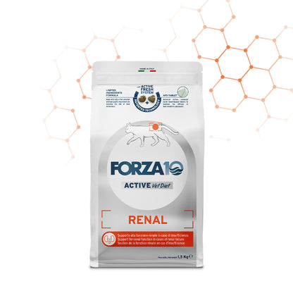 Forza 10 Renal Active gatto, Forza10 Renal Active gatto, crocchette renali gatto, cibo dietetico gatto insufficienza renale, Active Vet Diet Renal, Forza10 crocchette veterinarie gatto
