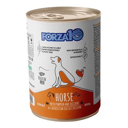 Forza 10 umido cane, patè per cani adulti, cibo umido cane 400g, Forza 10 maintenance, alimento completo cane