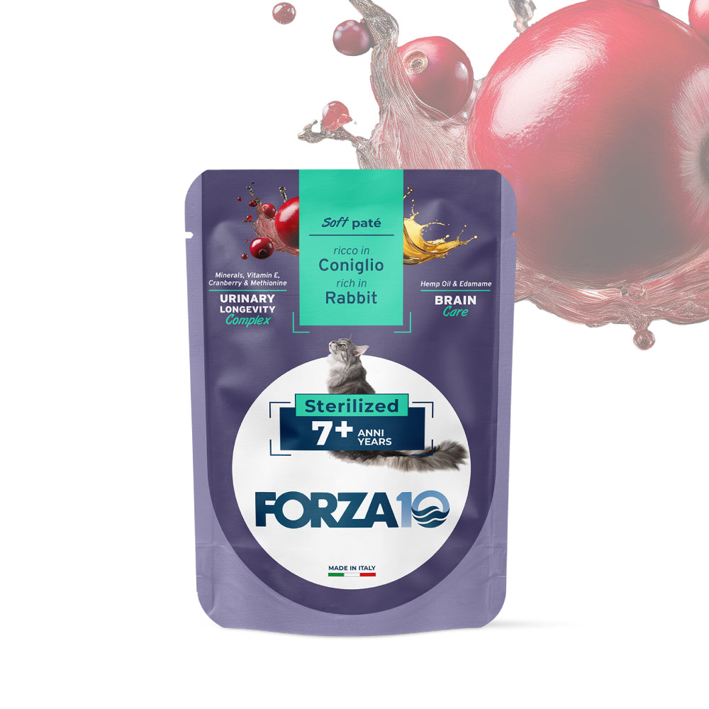 Forza10 Senior Sterilized Soft Paté Linea Botanic Cat Urinary Longevity 80g