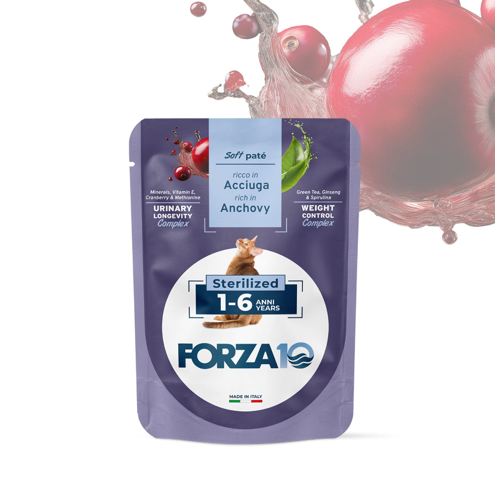 Forza10 Adult Sterilized Soft Paté Linea Botanic Cat Urinary Longevity 80g