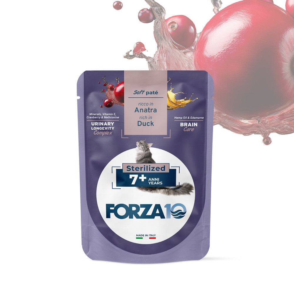 Forza10 Senior Sterilized Soft Paté Linea Botanic Cat Urinary Longevity 80g