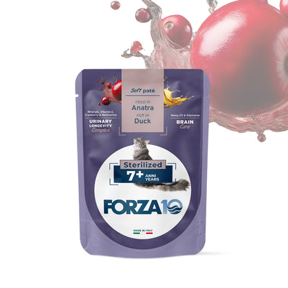 Forza10 Senior Sterilized Soft Paté Linea Botanic Cat Urinary Longevity 80g
