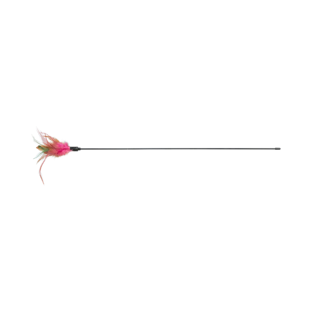 Gioco Gatto, canna da pesca per gatti, canna gioco gatto, canna per gatti con piume, gioco gatto con piume, gioco interattivo per gatti, giochi per gatti con piume, canna da pesca gatto 50 cm, giochi per stimolare il gatto, gioco per gatti in plastica, gioco interattivo gatto