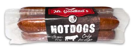 Mr. Goodlad’s - Hot Dogs Snack per Cani 4 Pezzi Senza Cereali 220g