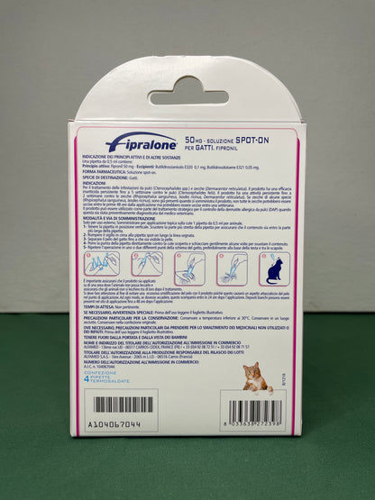 Formevet - Antiparassitario spot-on per gatti Fipralone 4 pipette
