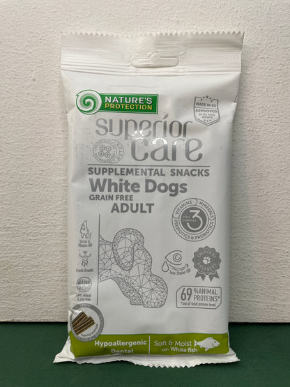Nature's Protection - Snack per cani a pelo bianco Superior Care