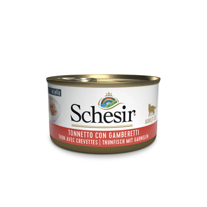 Schesir - Lattina di Umido Completo in Gelatina per Gatti Adulti Jelly 85g