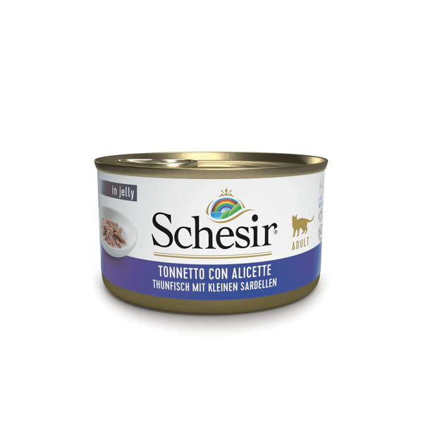 Schesir - Lattina di Umido Completo in Gelatina per Gatti Adulti Jelly 85g