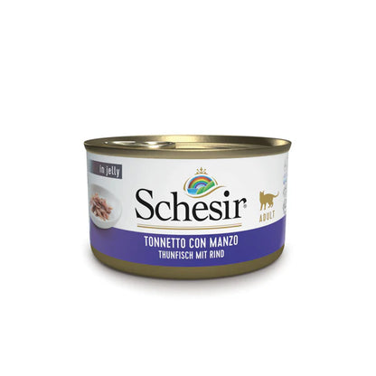 Schesir - Lattina di Umido Completo in Gelatina per Gatti Adulti Jelly 85g