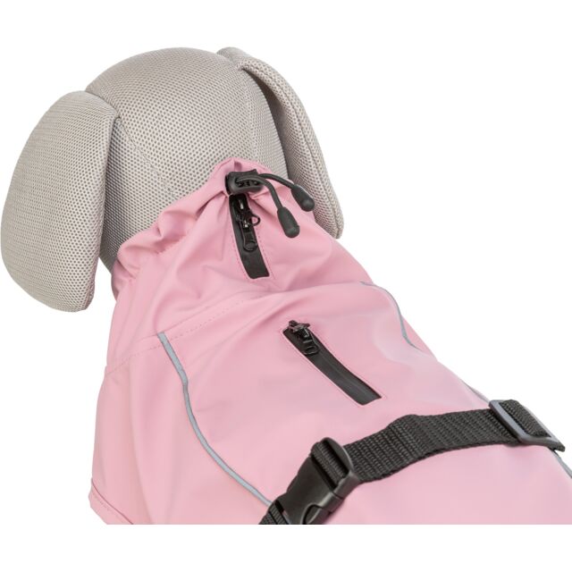 impermeabile cane Trixie, Trixie Vimy rosa, impermeabile per cani rosa, cappottino impermeabile cane, impermeabile cane antivento, Trixie impermeabile cane, cappotto pioggia cane, giacca impermeabile cane, impermeabile cane con pettorina, impermeabile cane con parti riflettenti, cappottino cane Trixie Vimy, abbigliamento cane pioggia, impermeabile cane regolabile