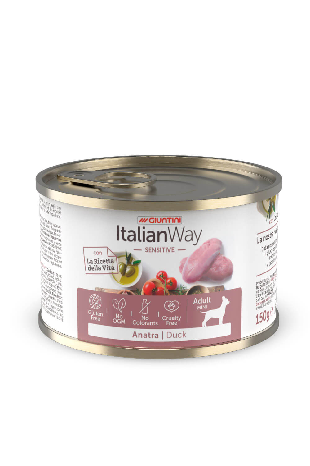 ItalianWay - Lattina di Umido Completo Senza Glutine per Cani Adulti Classic 150g