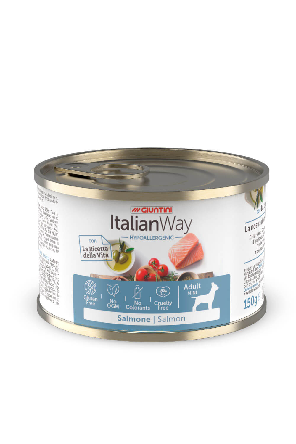 ItalianWay - Lattina di Umido IPOALLERGENICO Senza Glutine per Cani Hypoallergenic 150g