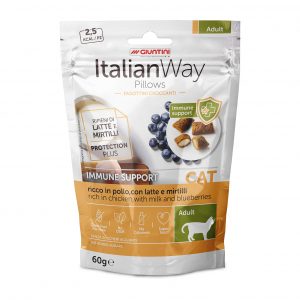 ItalianWay - Snack Fagottini Croccanti Grain Free per Gatti Pillows Senza Cereali 60g