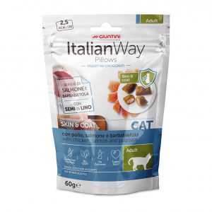 ItalianWay - Snack Fagottini Croccanti Grain Free per Gatti Pillows Senza Cereali 60g