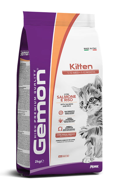 Gemon - Crocchette per Gatti Cuccioli con Carne Fresca Kitten 2Kg