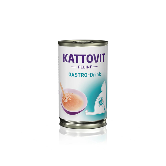 Kattovit Gastro Drink, zuppa per gatti gastrointestinale, drink digestivo per gatti, alimento liquido gatti sensibili, supporto digestivo gatto, idratazione gatti gastro