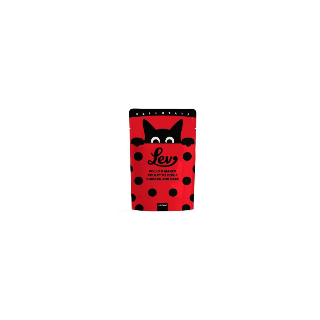 Lev vellutate in busta da 60 g, umido per gatti adulti, gusto tonno, gusto pollo, senza conservanti, monoporzione e naturale, vellutate umido gatti, Lev vellutate busta, umido naturale gatti 60 g, Lev adult cat pouch