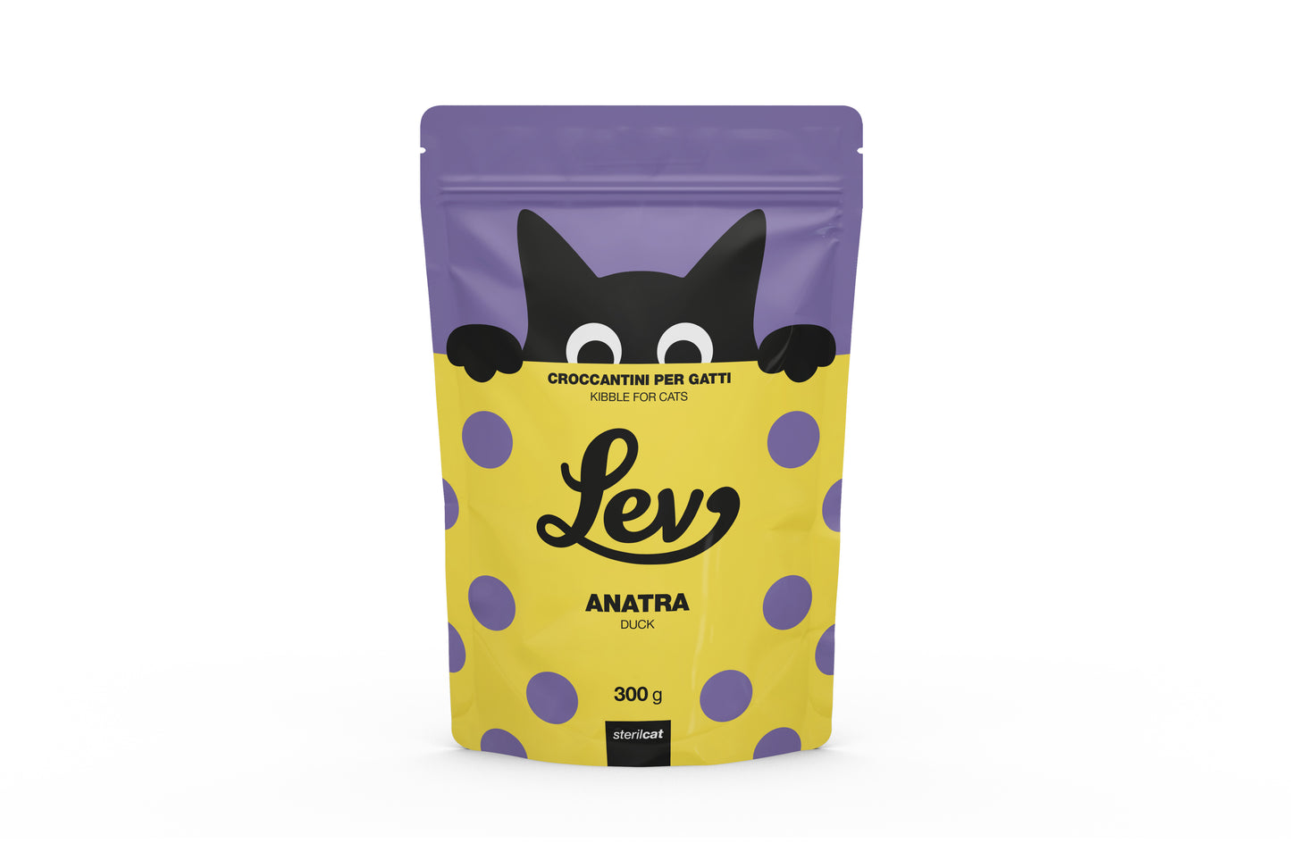 Crocchette per gatti sterilizzati, Cibo secco per gatti adulti sterilizzati, Crocchette all’anatra per gatti, Alimento completo gatti sterilizzati, Crocchette con omega 3 e 6, Crocchette per gatti con antiossidanti naturali, Crocchette senza coloranti per gatti, Crocchette Lev gatti sterilizzati