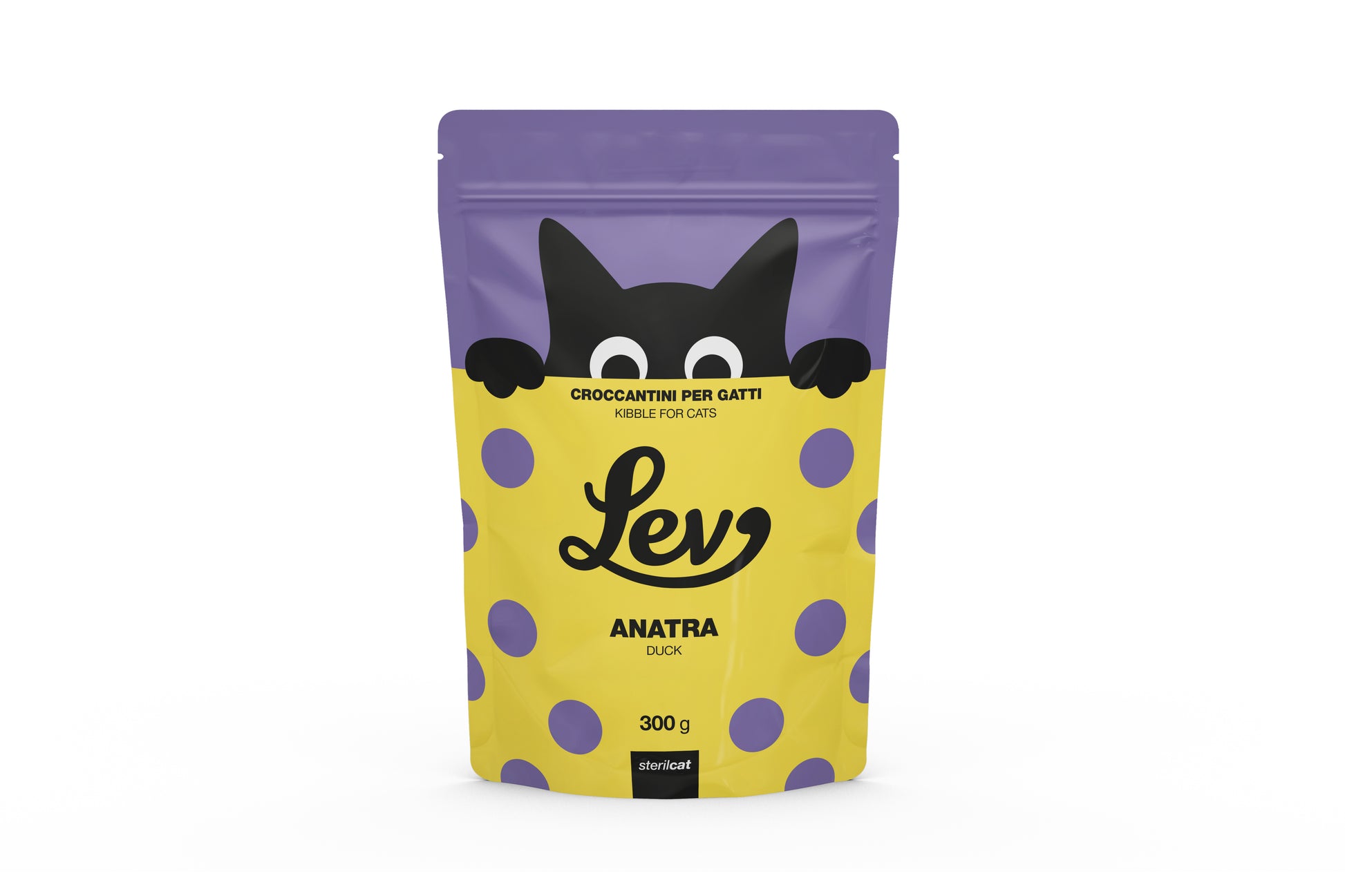 Crocchette per gatti sterilizzati, Cibo secco per gatti adulti sterilizzati, Crocchette all’anatra per gatti, Alimento completo gatti sterilizzati, Crocchette con omega 3 e 6, Crocchette per gatti con antiossidanti naturali, Crocchette senza coloranti per gatti, Crocchette Lev gatti sterilizzati