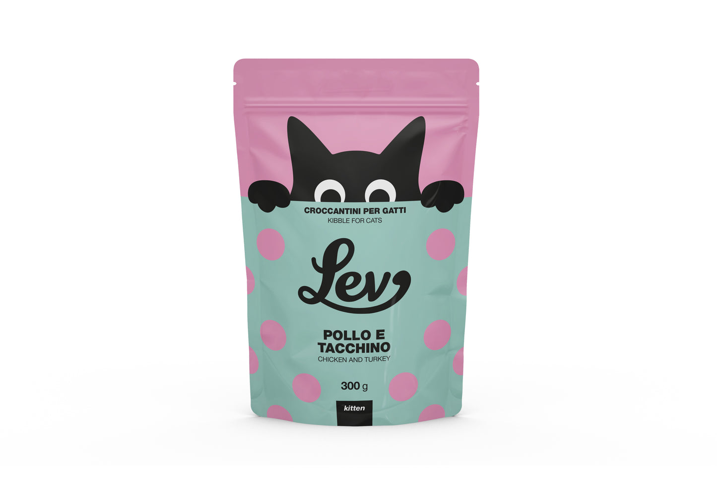 Crocchette Lev gattini, Crocchette per gatti cuccioli, Cibo secco per gatti cuccioli, Alimento completo gattini, Crocchette per gatti senza coloranti, Crocchette con olio di oliva e omega 3, Crocchette ricche di proteine per gattini