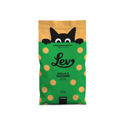 Crocchette per gatti sterilizzati, Cibo secco per gatti adulti sterilizzati, Crocchette all’anatra per gatti, Alimento completo gatti sterilizzati, Crocchette con omega 3 e 6, Crocchette per gatti con antiossidanti naturali, Crocchette senza coloranti per gatti, Crocchette Lev gatti sterilizzati