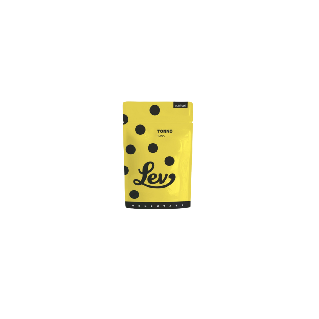 Lev vellutate in busta da 60 g, umido per gatti adulti, gusto tonno, gusto pollo, senza conservanti, monoporzione e naturale, vellutate umido gatti, Lev vellutate busta, umido naturale gatti 60 g, Lev adult cat pouch