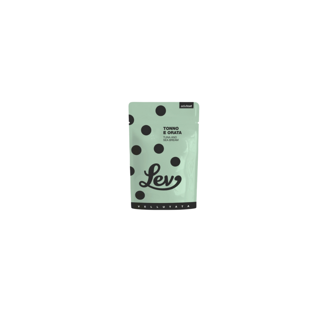 Lev vellutate in busta da 60 g, umido per gatti adulti, gusto tonno, gusto pollo, senza conservanti, monoporzione e naturale, vellutate umido gatti, Lev vellutate busta, umido naturale gatti 60 g, Lev adult cat pouch