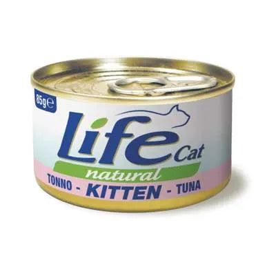 Life - Lattine Natural Tonno Umido per Gatti Cuccioli Kitten 85g