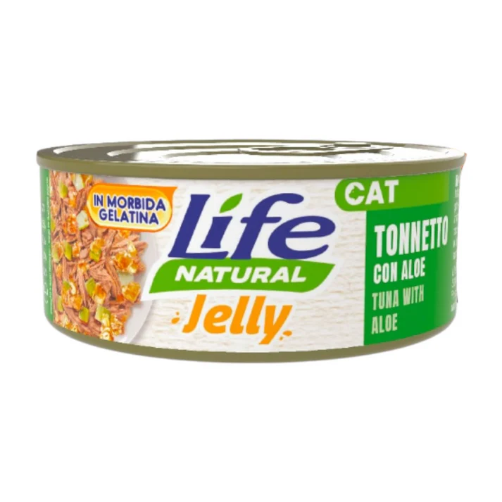 life gatto, umido gatto gelatina, alimento gatto naturale, cibo umido gatto 70g, Life Natural gatto jelly, alimento complementare gatto, umido gatto appetitoso, cibo gatto digeribile, gelatina per gatti, umido gatto qualità premium