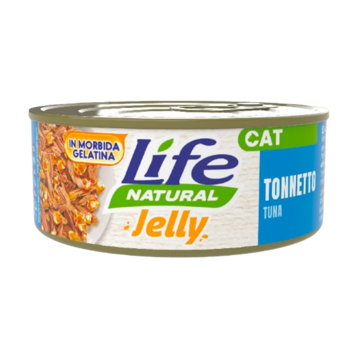 life gatto, umido gatto gelatina, alimento gatto naturale, cibo umido gatto 70g, Life Natural gatto jelly, alimento complementare gatto, umido gatto appetitoso, cibo gatto digeribile, gelatina per gatti, umido gatto qualità premium