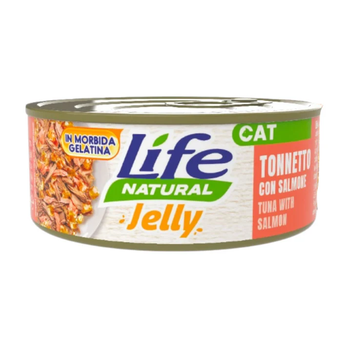 life gatto, umido gatto gelatina, alimento gatto naturale, cibo umido gatto 70g, Life Natural gatto jelly, alimento complementare gatto, umido gatto appetitoso, cibo gatto digeribile, gelatina per gatti, umido gatto qualità premium