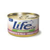 Umido gatto, umido per gatto, umido gatti, umido per gatti, umido naturale per gatti pollo, Life Natural filetti gatto, cibo umido gatti senza additivi, petto di pollo vapore per gatti, ricette Life Cat Natural 85 g