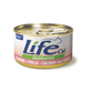 Umido gatto, umido per gatto, umido gatti, umido per gatti, umido naturale per gatti salmone, Life Natural filetti gatto, cibo umido gatti senza additivi, salmone al vapore per gatti, ricette Life Cat Natural 85 g, Life Natural salmone gatto